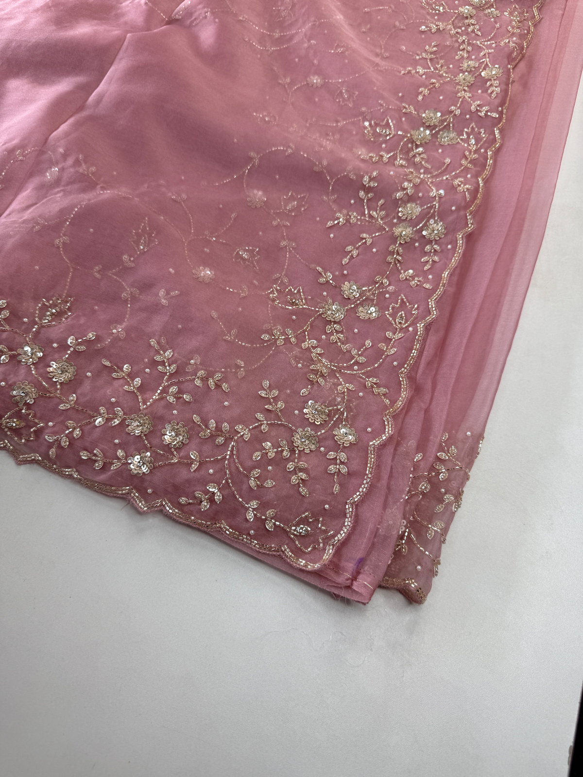 Soft Organza party wear saree/ HM115