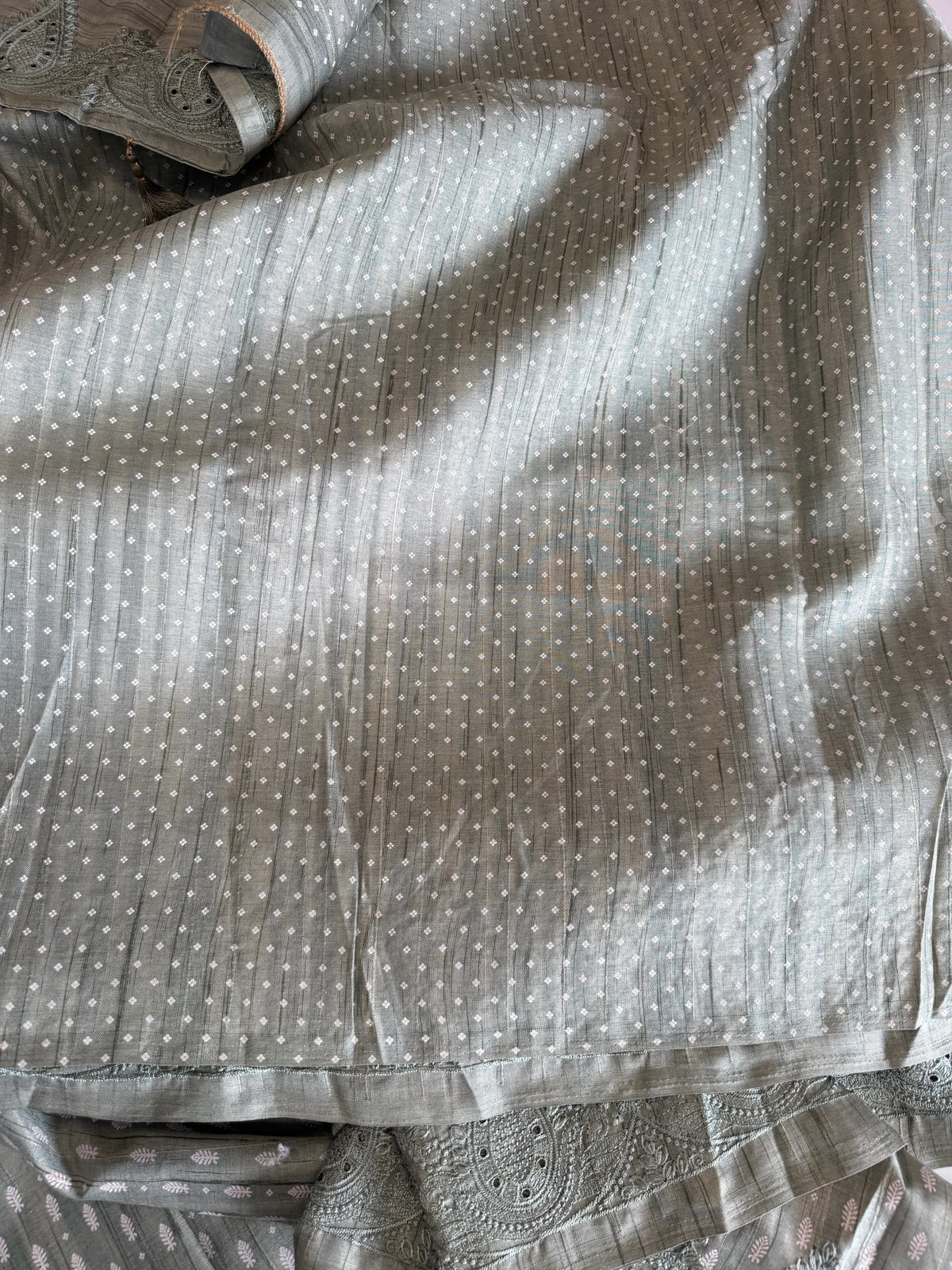 Soft semi Tussar Saree/ 5375