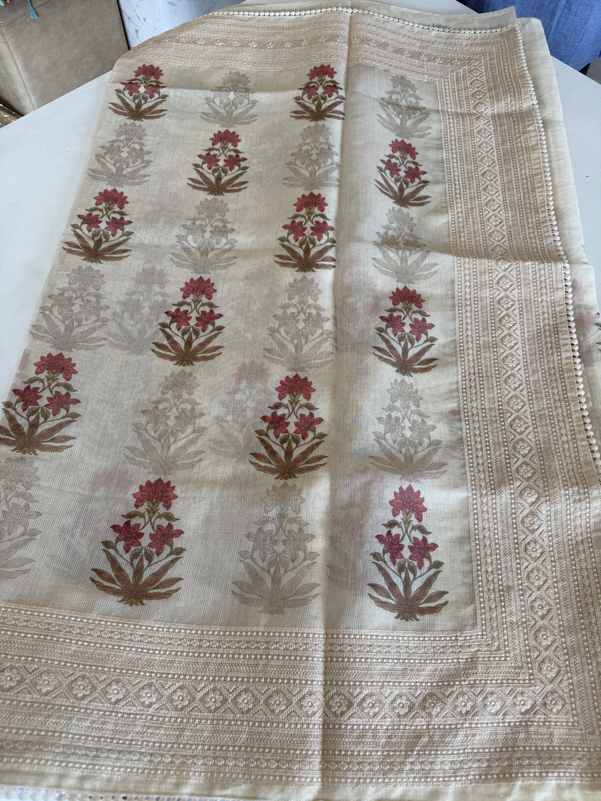 Tissue net kotta Saree/ K610