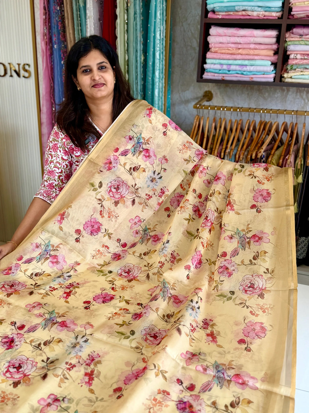 Organza Saree/ MC556