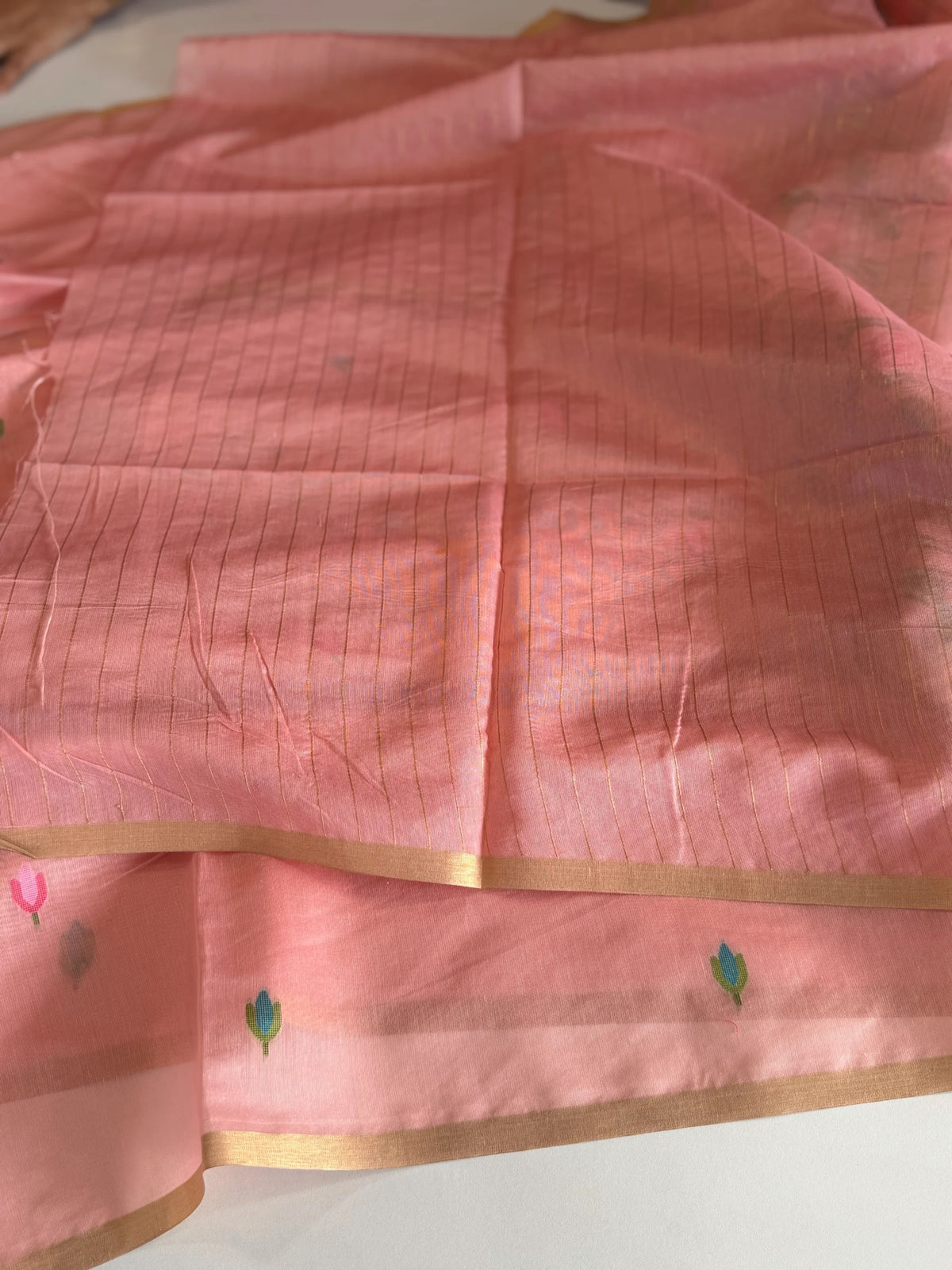 Soft Chanderi jamdhani weaves / SA74