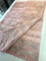 Foil textured crushed Organza/W767