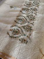 Tissue Linen Saree/ SR564