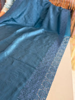 Crushed crape saree/ CW053