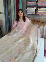 Glass Organza Saree/ 155L