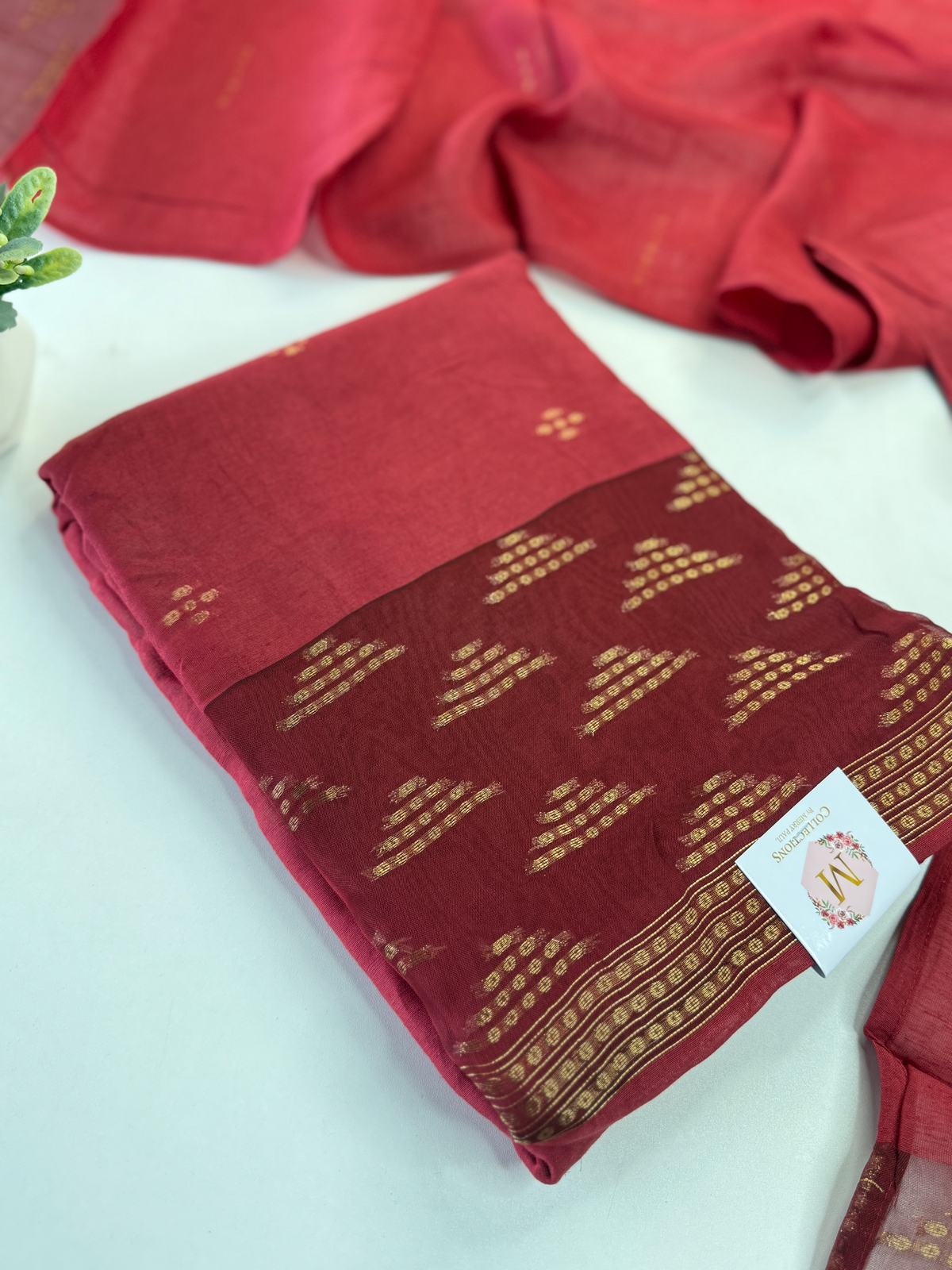 Cotton Chanderi unstitched salwar set / NC152