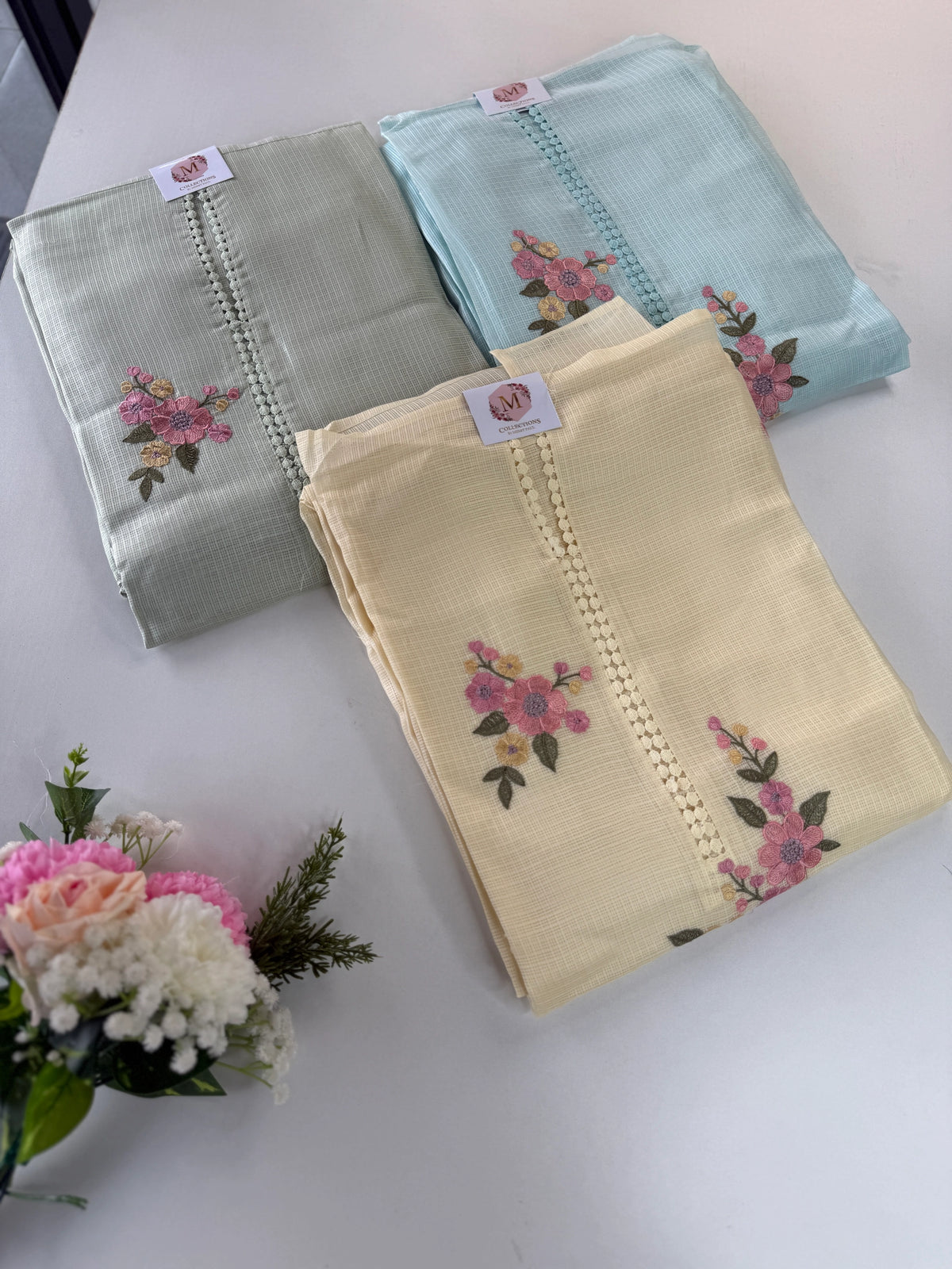 Silky kotta unstitched salwar set / NC246