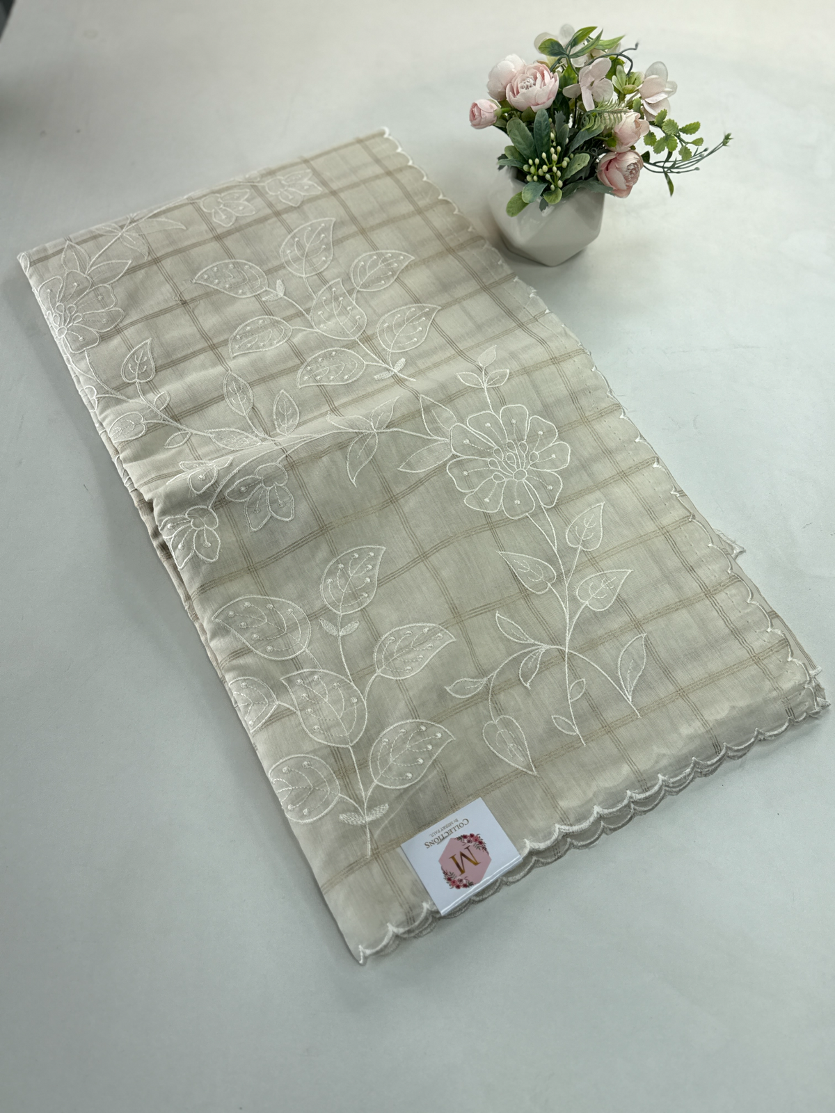 Chanderi cotton saree/ 114EFS