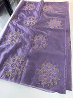 Soft organza saree/ CW766