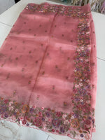 Glass organza saree/ 67HL