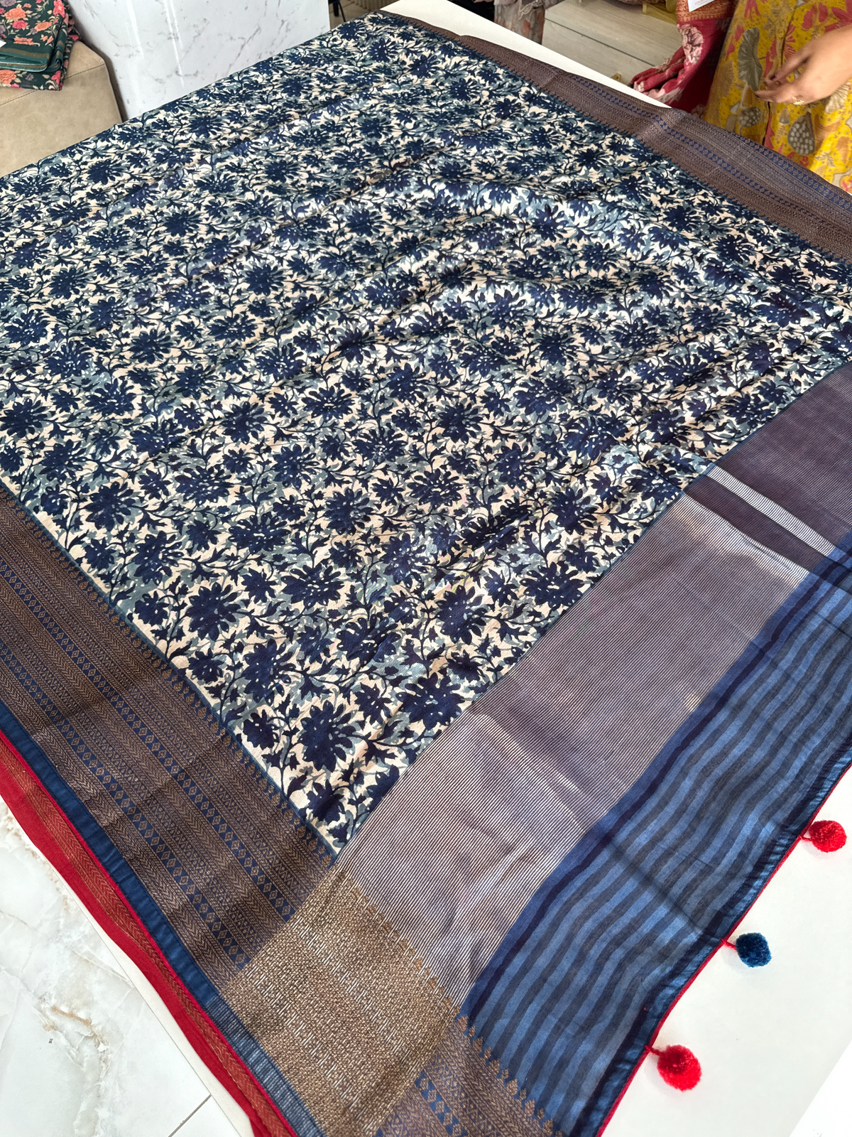 Pure Chanderi silk saree / GTD04