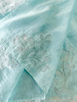 Crushed crape saree/ AM101