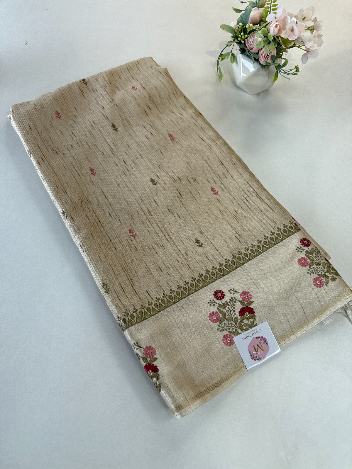 Soft Semi Tussar Saree/ D498