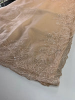 Crushed Foil blended Organza Saree/ AM104