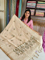 Tissue Linen Saree/ SR564