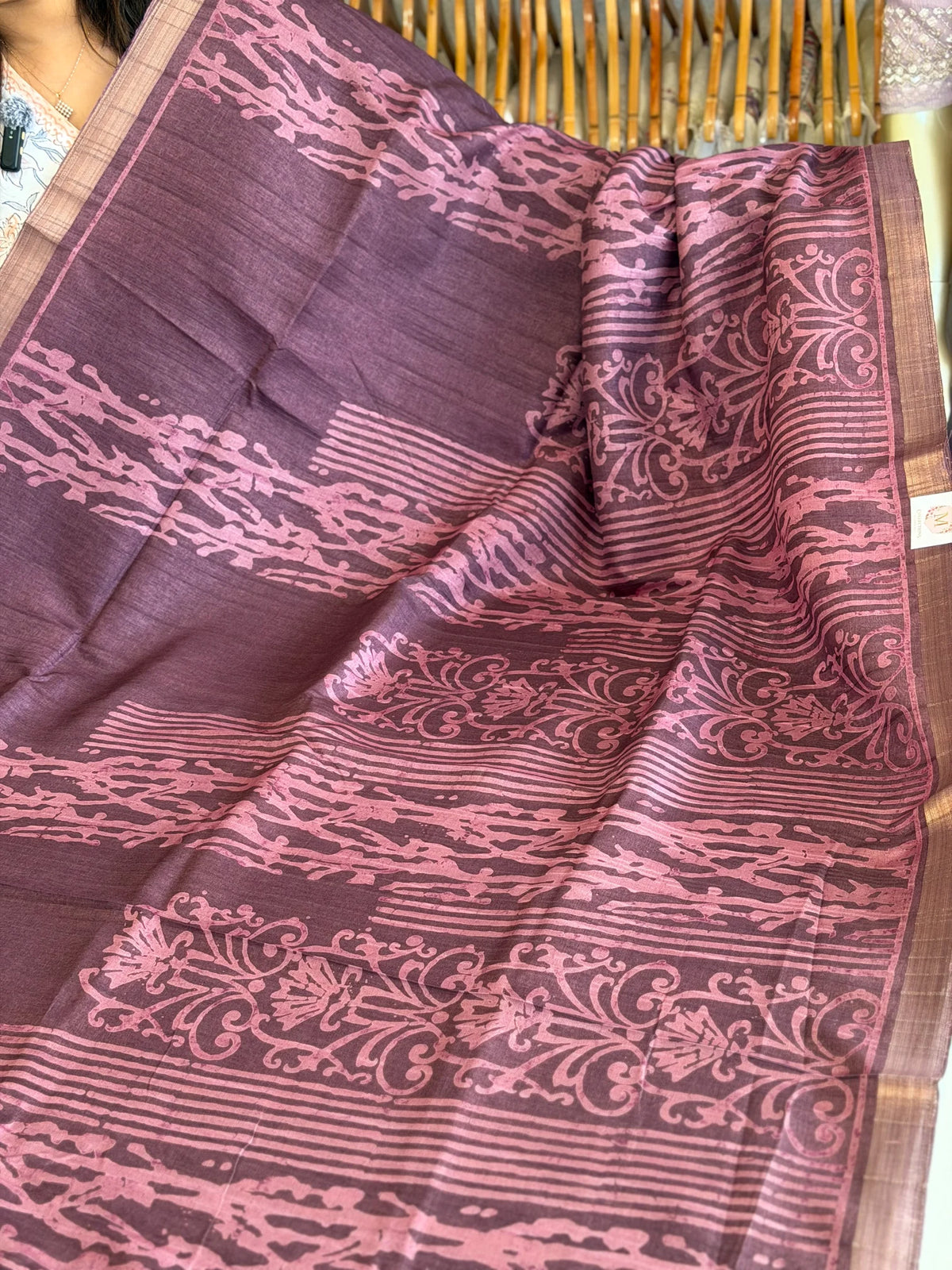 Semi Tussar Saree/ KE11