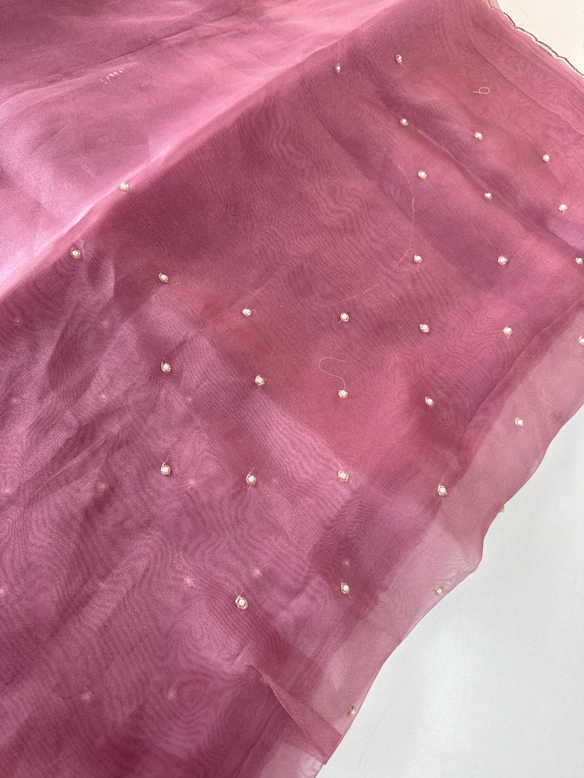 Glass Organza Saree/ AP1010