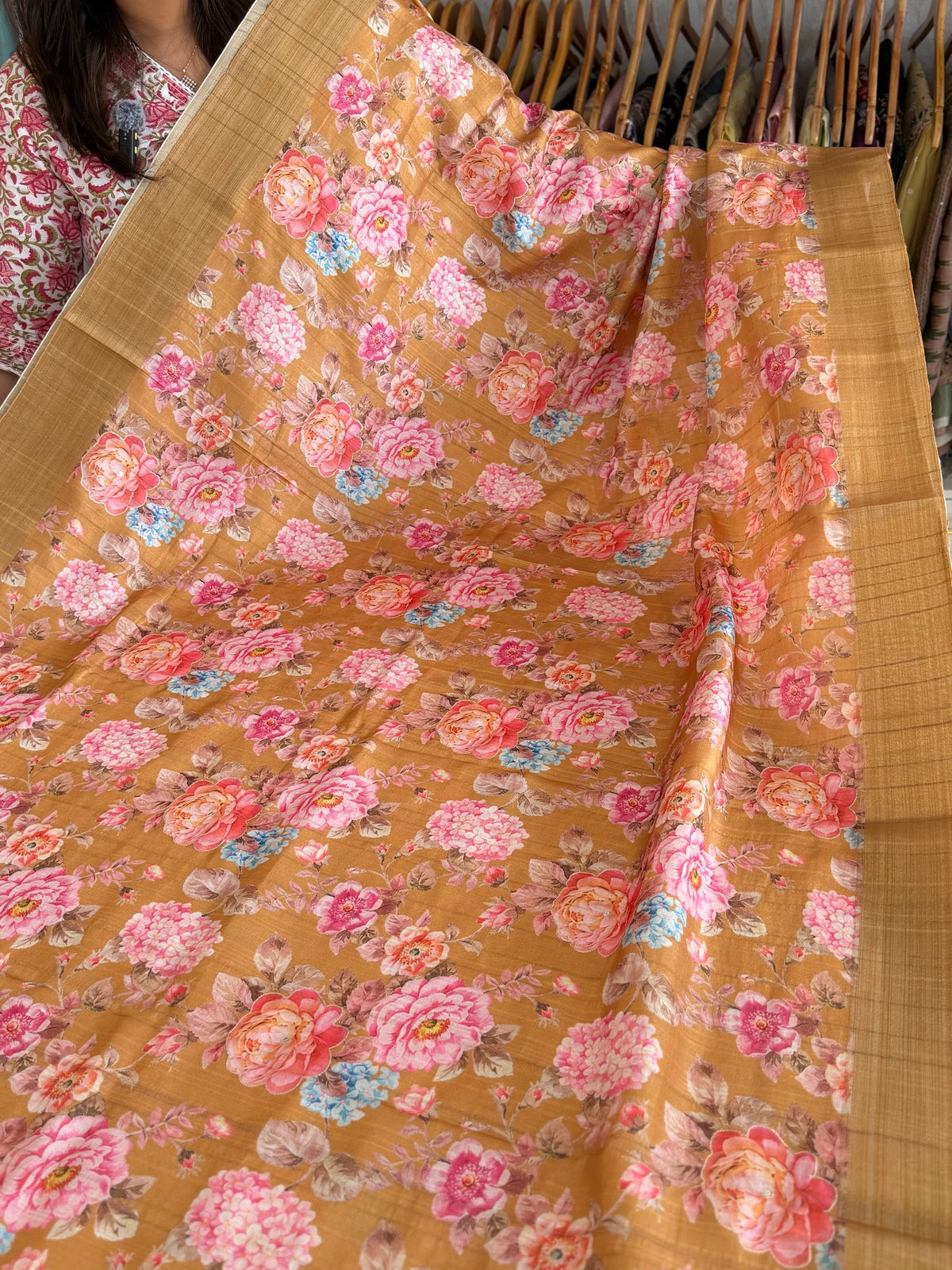 Soft semi Tussar Saree/ RE714