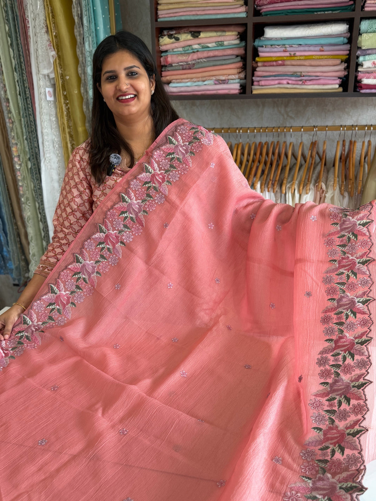 Crushed Crape Saree/ SC44
