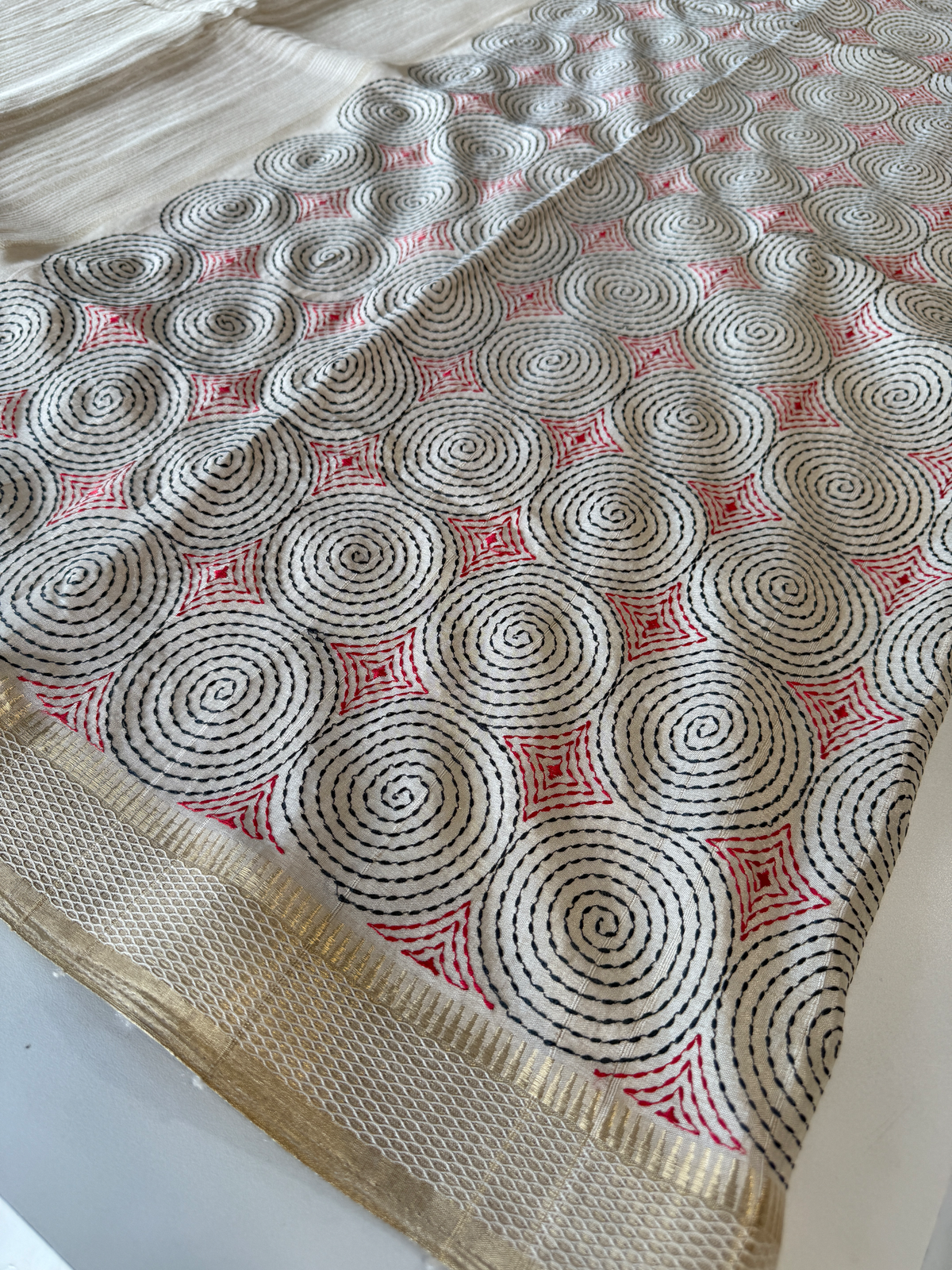 Soft semi Tussar Saree/ 7684c