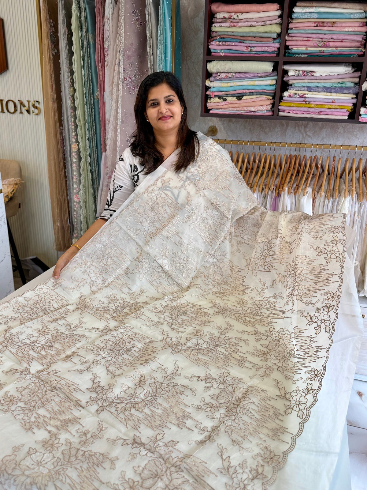 Organza saree/ 845S