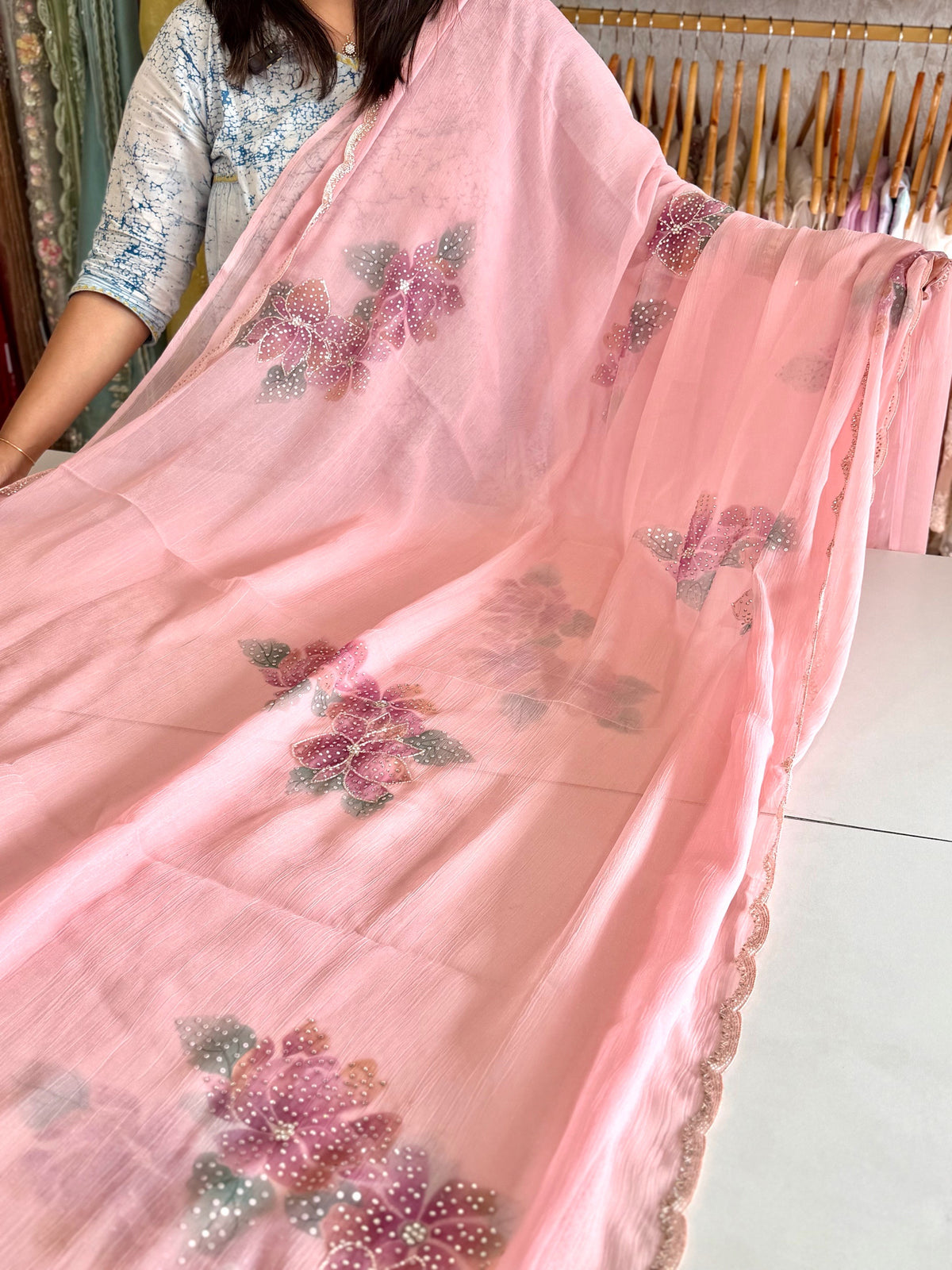 Chiffon saree/ HW409
