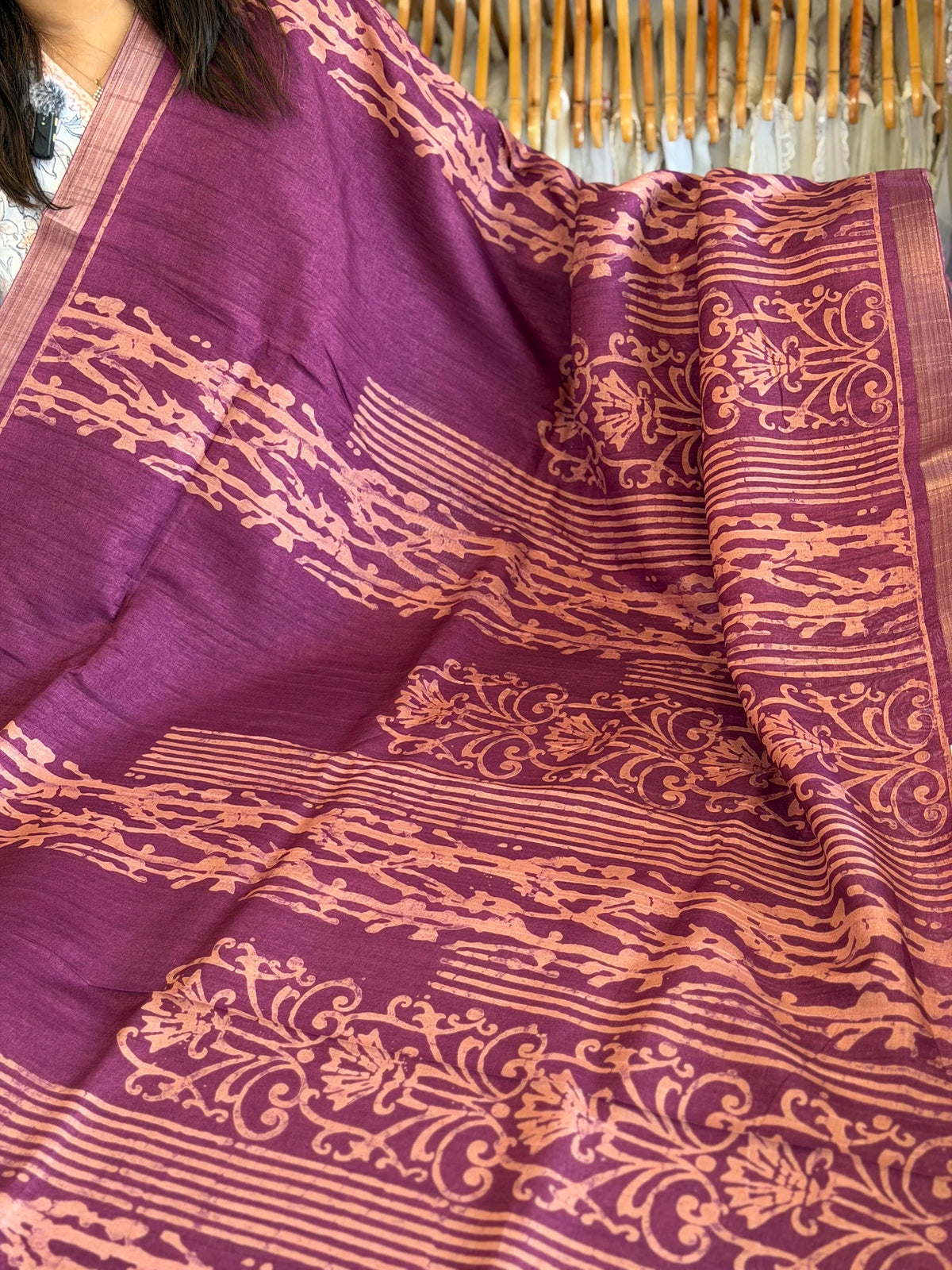 Semi Tussar Saree/ KE11