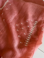 Crushed Crape Saree/ HW507
