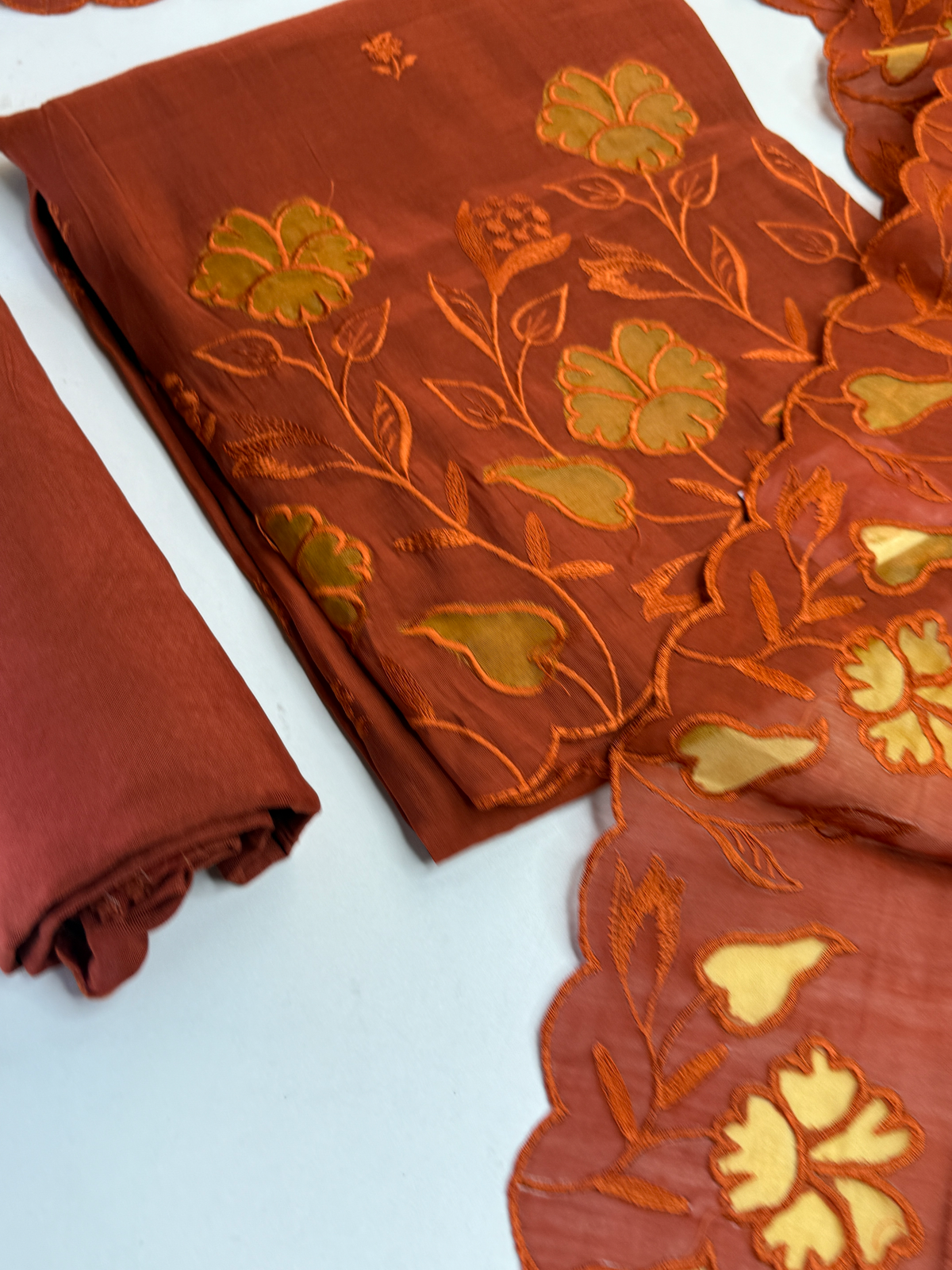 Soft Chanderi unstitched salwar set / 169B