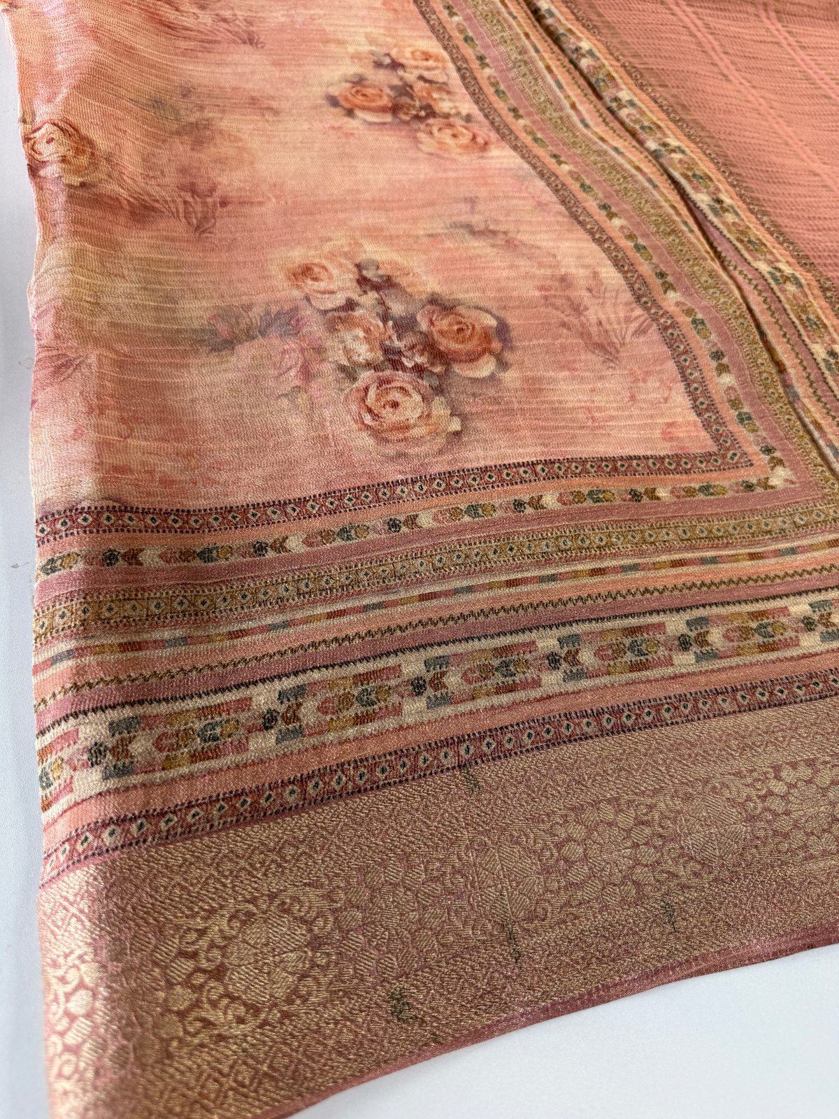 Crushed Tissue Saree/ 183A
