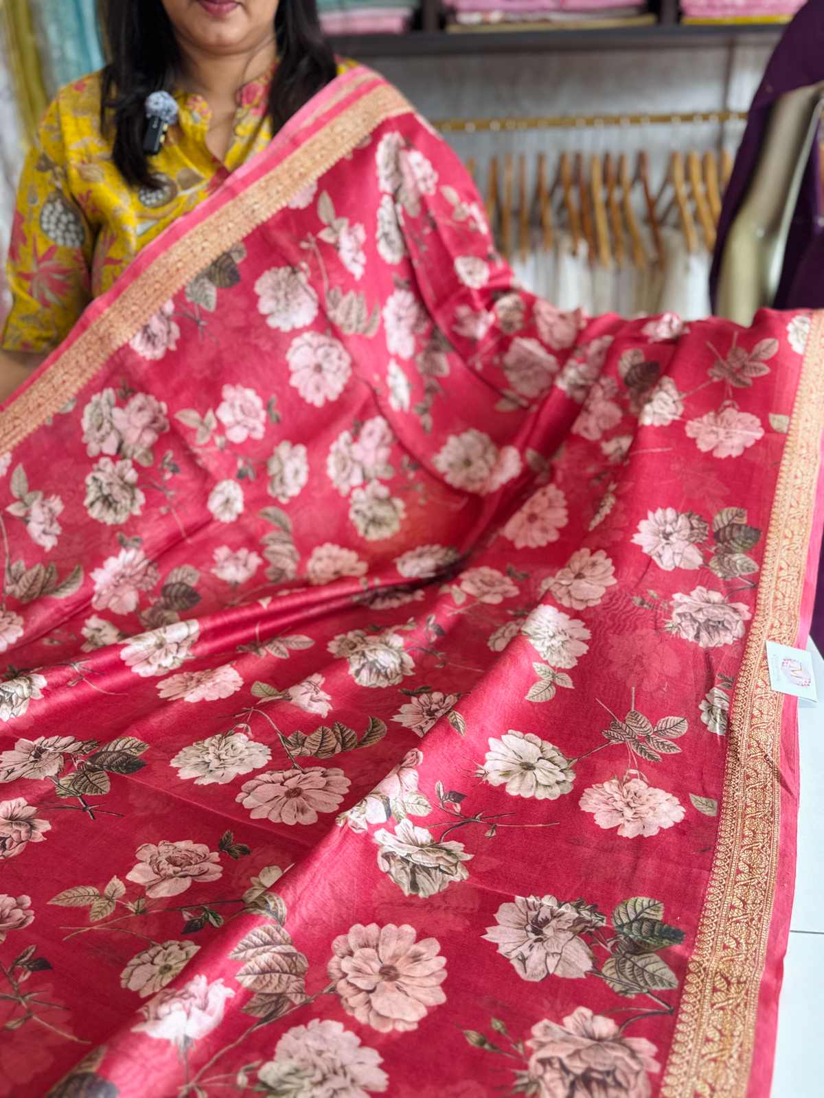 Pure Chanderi silk saree/ 5591