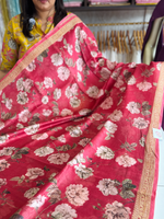 Pure Chanderi silk saree/ 5591