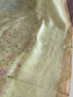 Pure Linen Kora silk saree/ K33