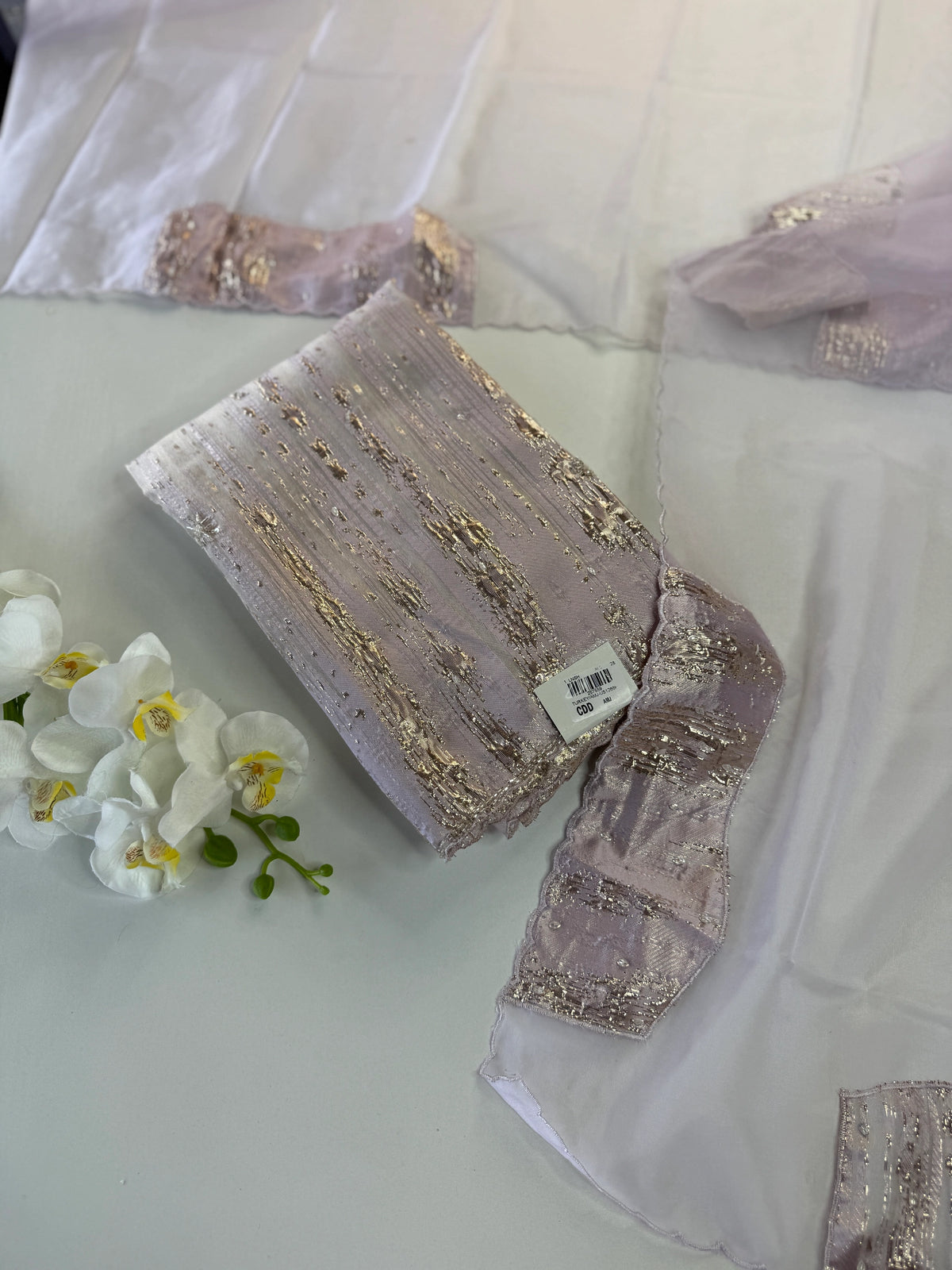 Turkish Organza Unstitched Salwar set / 266H