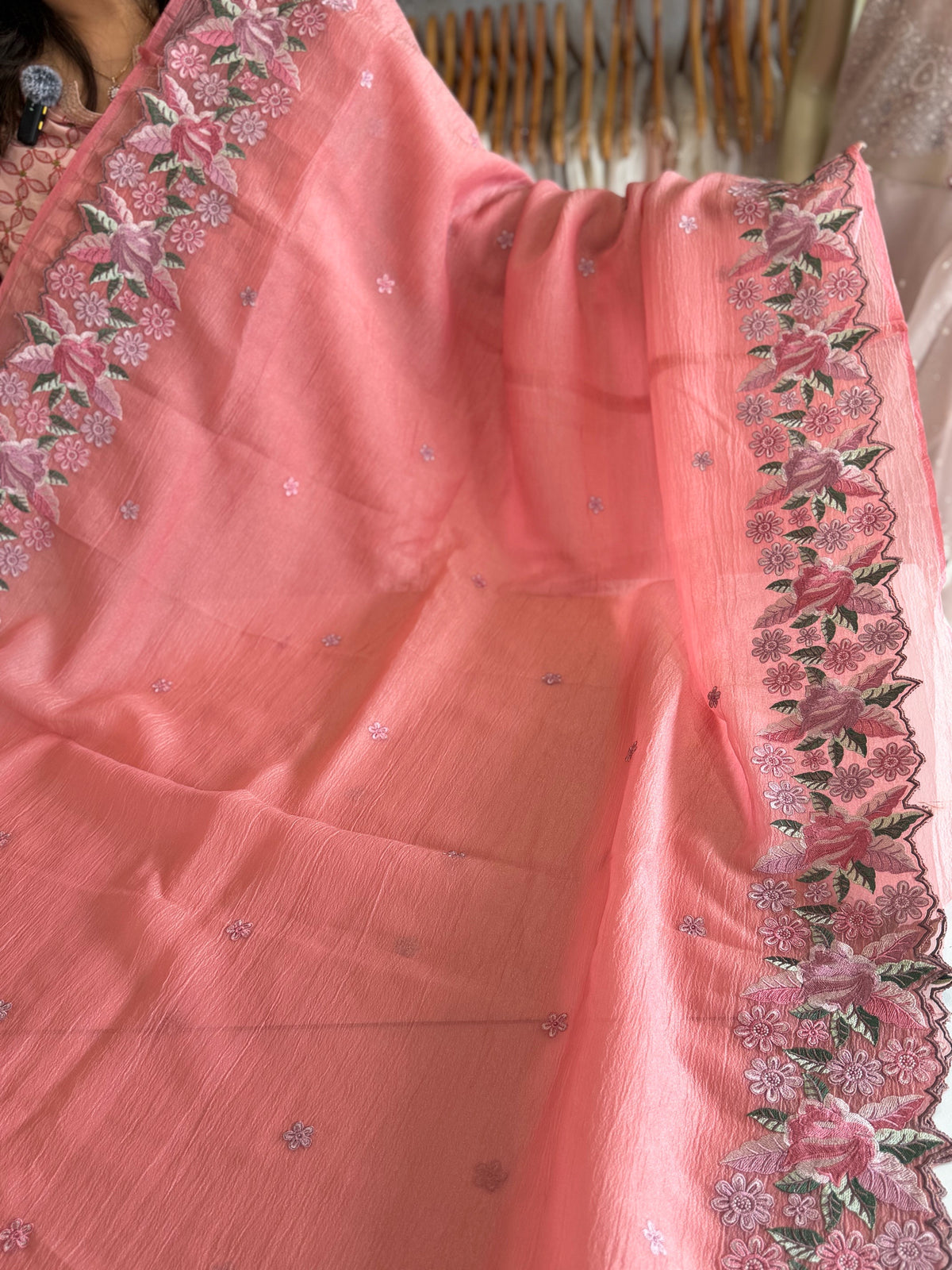 Crushed Crape Saree/ SC44
