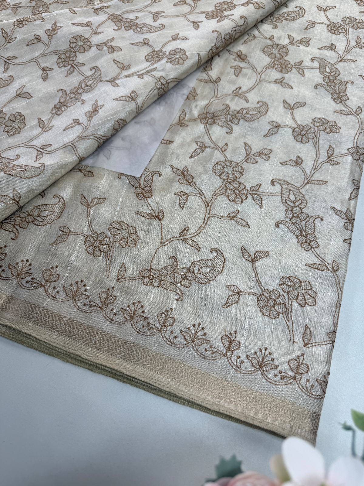 Soft semi Tussar Saree/ FGD503