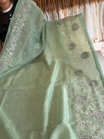 Tissue Chanderi Blended Saree/ 857E