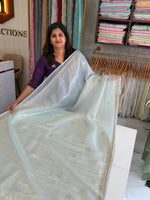 Tissue Organza party wear saree/PE92