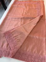 Crushed crape Saree/ CW053