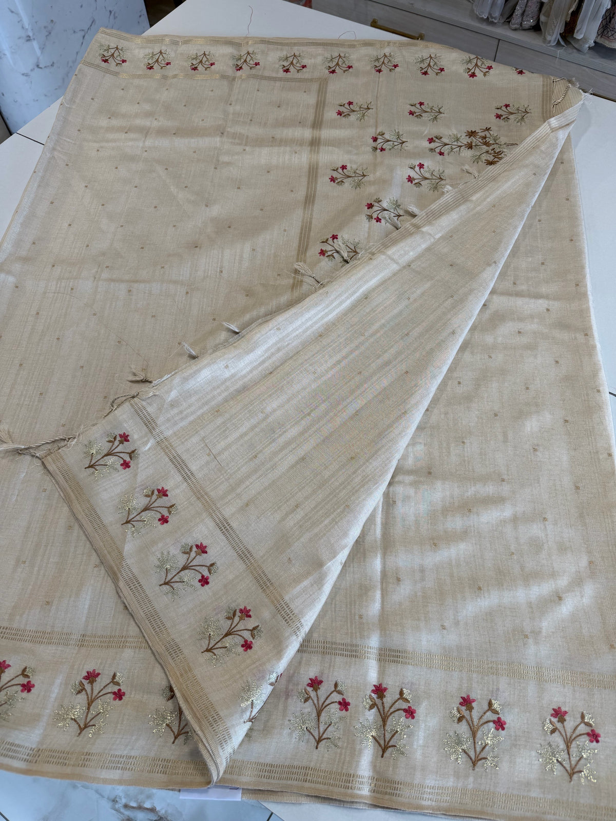Semi Tussar saree / FD456