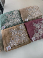 Glass Organza Saree/ AP1010