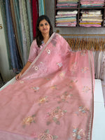 Glass Organza Saree/ 155L