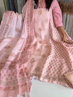 Linen cotton blend unstitched salwar set/NC260