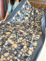 Semi Tussar printed saree/ PP06