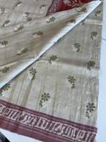 Soft semi Tussar saree/ D527