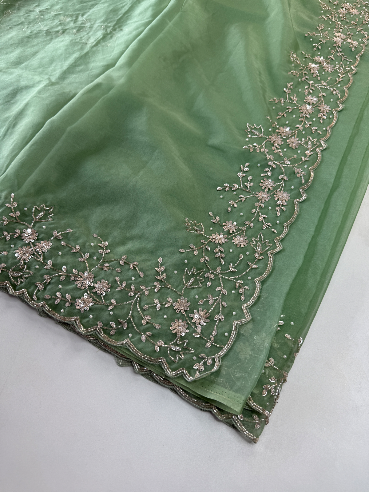 Soft Organza party wear saree/ HM115