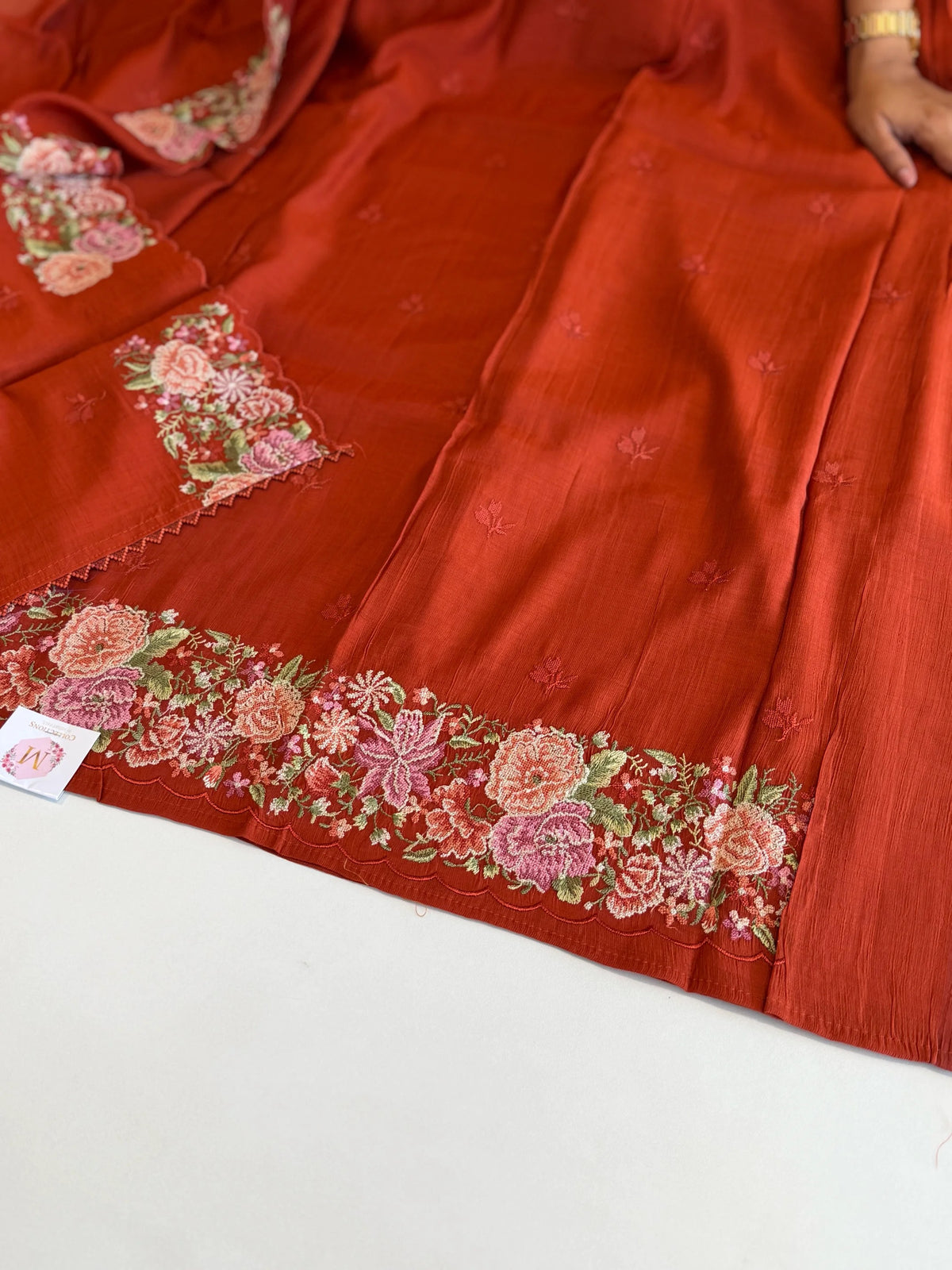 Soft Chanderi unstitched salwar set/ NC313