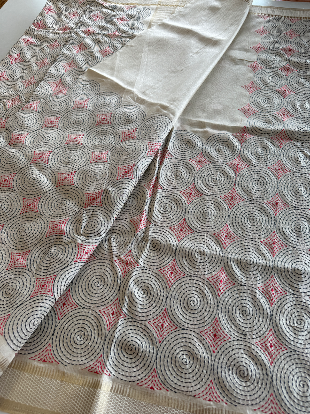 Soft semi Tussar Saree/ 7684c