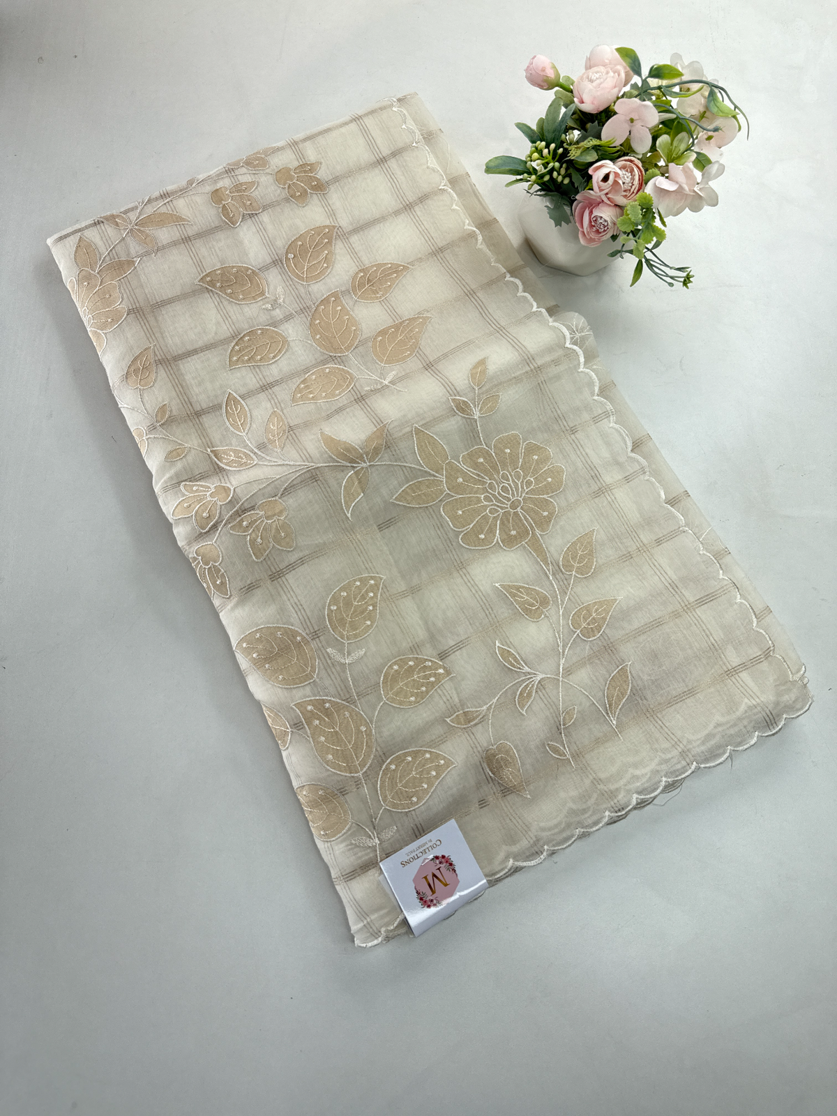 Chanderi cotton saree/ 114EFS