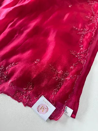 Satin Organza Saree/ AM108